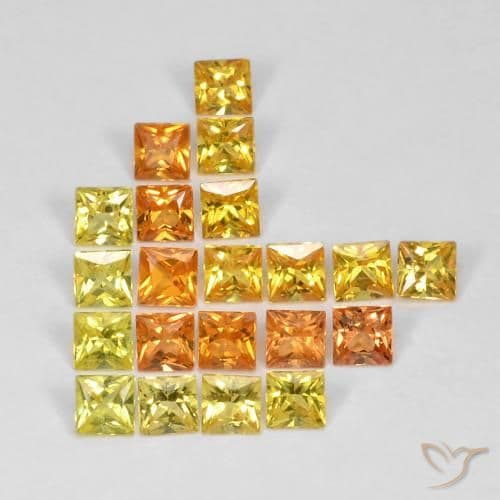 8.29ct Natural Multicolor Sapphire, Square, 2.7x2.7 mm