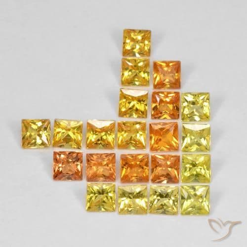 2.71ct Natural Multicolor Sapphire, Square, 2.6x2.6 mm