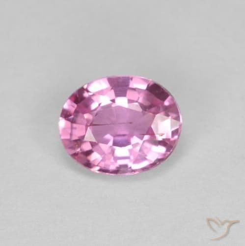 0.46ct Natural Intense Pink Sapphire, Oval Cut, 5.1x4.2 mm