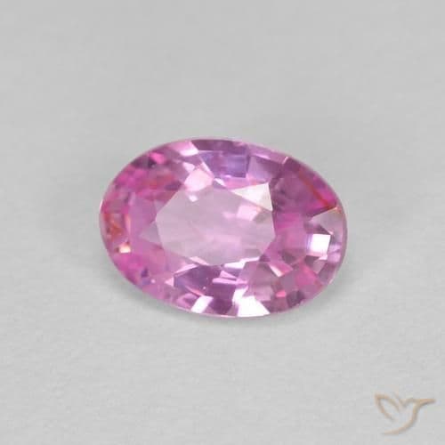 0.48ct Natural Intense Pink Sapphire, Oval Cut, 5.7x4 mm