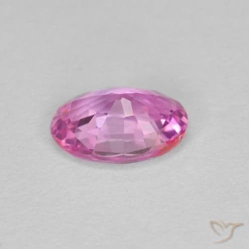 0.48ct Natural Intense Pink Sapphire, Oval Cut, 5.7x4 mm