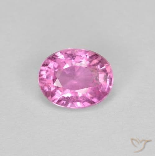0.45ct Natural Medium Pink Sapphire, Oval Cut, 5x4 mm