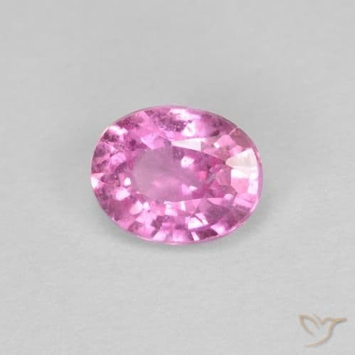 0.45ct Natural Medium Pink Sapphire, Oval Cut, 5x4 mm