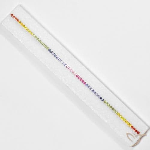 2.67ct Natural Multicolor Sapphire, Round Cut, 5.20 mm