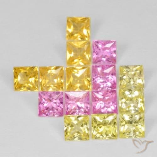 2.43ct Natural Multicolor Sapphire, Square, 3.3x3.2 mm