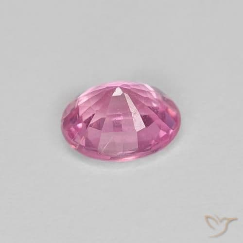 0.49ct Very Light Royal Purple Pink Sapphire, Oval Cut, 5.1x4.2 mm