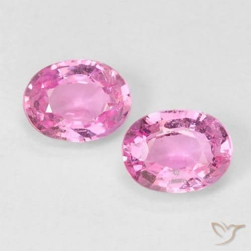 0.80ct Very Light Royal Purple Pink Sapphire, Oval Cut, 5x3.8 mm