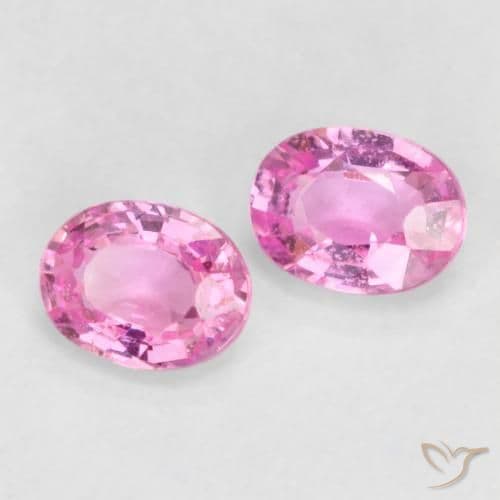 0.80ct Very Light Royal Purple Pink Sapphire, Oval Cut, 5x3.8 mm