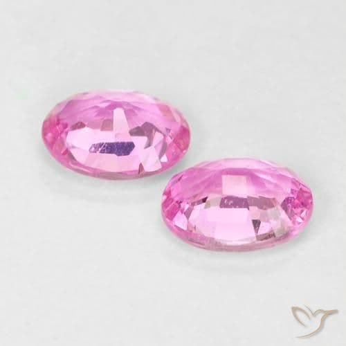 0.80ct Very Light Royal Purple Pink Sapphire, Oval Cut, 5x3.8 mm