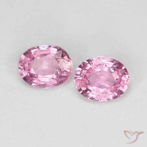 0.88ct Natural Very Light Pink Sapphire, Oval Cut, 5x4.1 mm