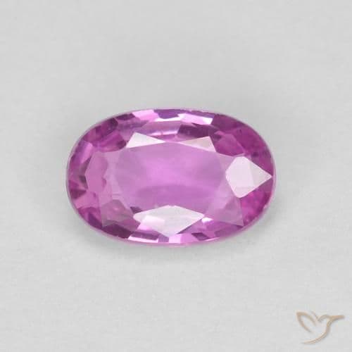 0.47ct Natural Pinkish Purple Sapphire, Oval Cut, 5.7x3.7 mm
