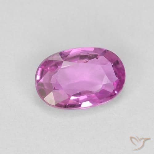 0.47ct Natural Pinkish Purple Sapphire, Oval Cut, 5.7x3.7 mm