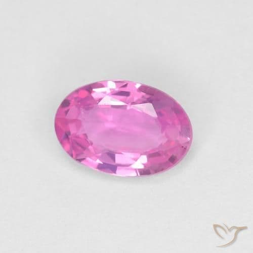0.48ct Natural Intense Pink Sapphire, Oval Cut, 5.9x4 mm