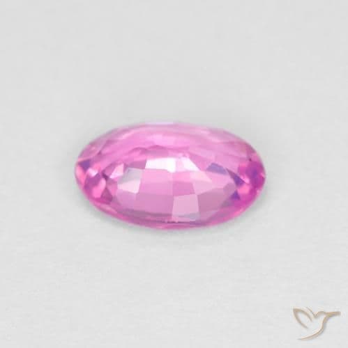 0.48ct Natural Intense Pink Sapphire, Oval Cut, 5.9x4 mm