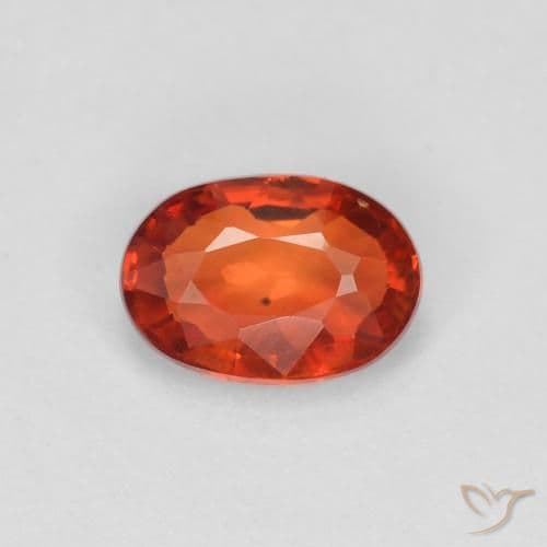 0.73ct Natural Intense Red Sapphire, Oval Cut, 6.2x4.2 mm