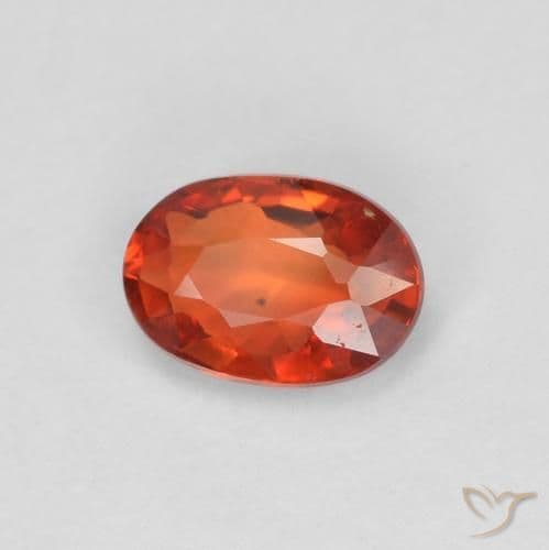 0.60ct Natural Medium Red Sapphire, Oval Cut, 6x4.2 mm