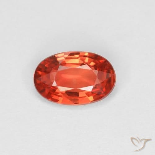 0.59ct Bright Crimson Red Sapphire, Oval Cut, 5.8x3.8 mm