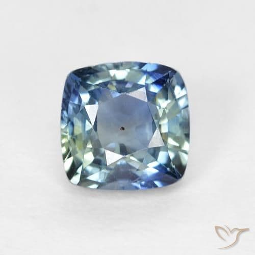 3.23ct Medium Dark Blue Sapphire, Cushion Cut, 8.5x8.8 mm