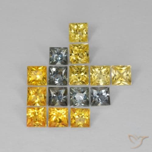 2.28ct Natural Multicolor Sapphire, Square, 2.8x2.8 mm