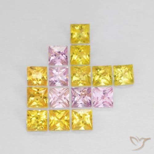 8.29ct Natural Multicolor Sapphire, Square, 2.7x2.7 mm