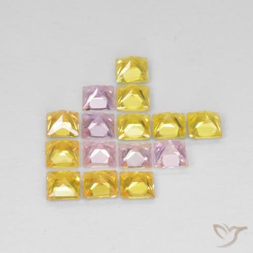 1.88ct Natural Multicolor Sapphire, Square, 2.6x2.6 mm