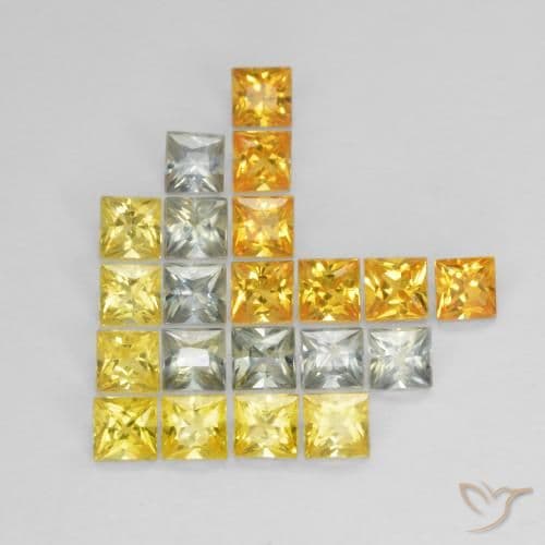 8.29ct Natural Multicolor Sapphire, Square, 2.7x2.7 mm