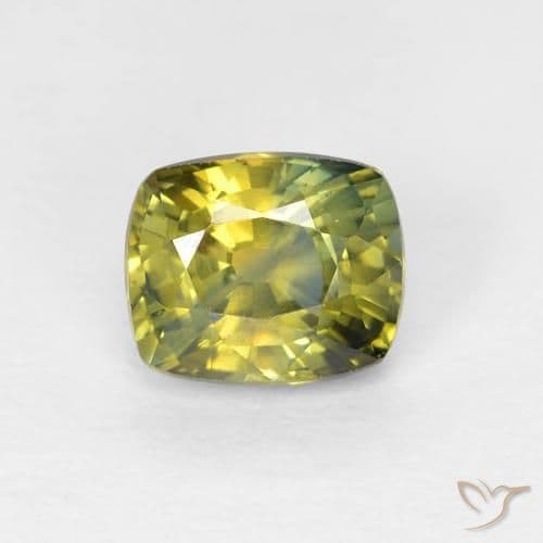 0.78ct Natural Multicolor Sapphire, Cushion Cut, 5.7x4.7 mm