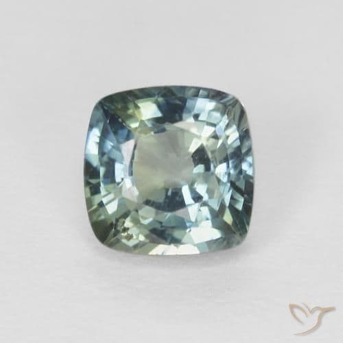 3.23ct Medium Dark Blue Sapphire, Cushion Cut, 8.5x8.8 mm