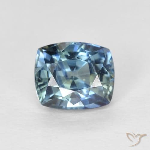 0.78ct Natural Multicolor Sapphire, Cushion Cut, 5.7x4.7 mm