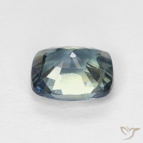 0.78ct Natural Multicolor Sapphire, Cushion Cut, 5.7x4.7 mm