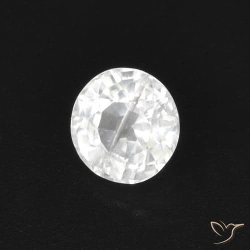 0.50ct Natural White Sapphire, Round Cut, 4.50 mm