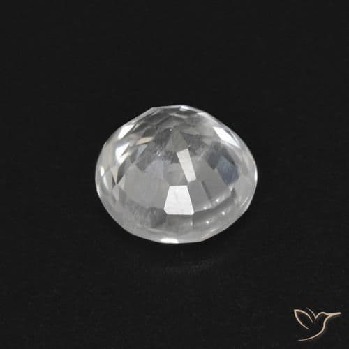0.50ct Natural White Sapphire, Round Cut, 4.50 mm
