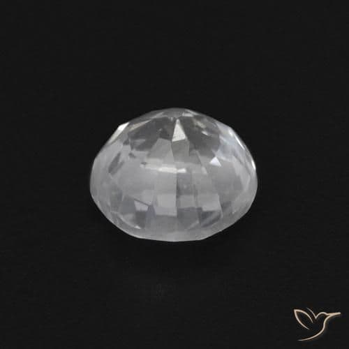 0.43ct Natural White Sapphire, Round Cut, 4.18 mm
