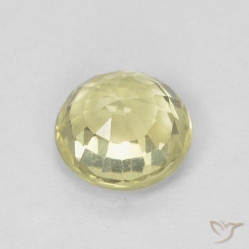 0.50ct Natural Medium Yellow Sapphire, Round Cut, 4.64 mm