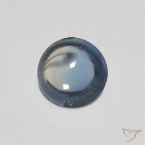 0.44ct Natural Navy Blue Sapphire, Round Cut, 4.36 mm