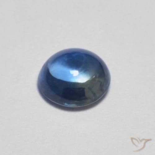 0.44ct Natural Navy Blue Sapphire, Round Cut, 4.36 mm