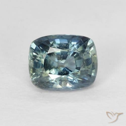 0.86ct Deep Navy Blue Sapphire, Cushion Cut, 5.6x4.5 mm