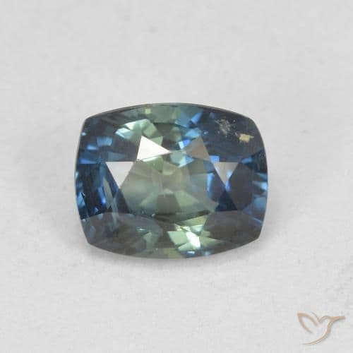0.86ct Deep Navy Blue Sapphire, Cushion Cut, 5.6x4.5 mm