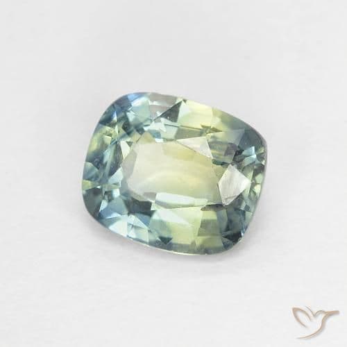 0.95ct Natural Multicolor Sapphire, Cushion Cut, 6x5.1 mm