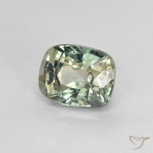 0.79ct Natural Multicolor Sapphire, Cushion Cut, 5.2x4.2 mm