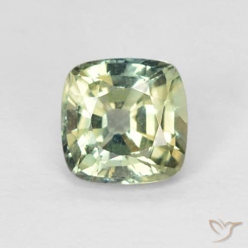 0.97ct Natural Teal Sapphire, Cushion Cut, 5.3x5.2 mm