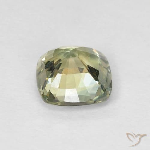 0.90ct Natural Multicolor Sapphire, Cushion Cut, 5.3x5.3 mm