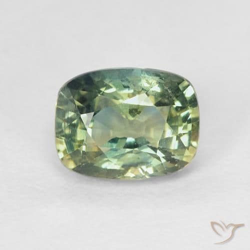 1.13ct Natural Multicolor Sapphire, Cushion Cut, 6.5x5.3 mm