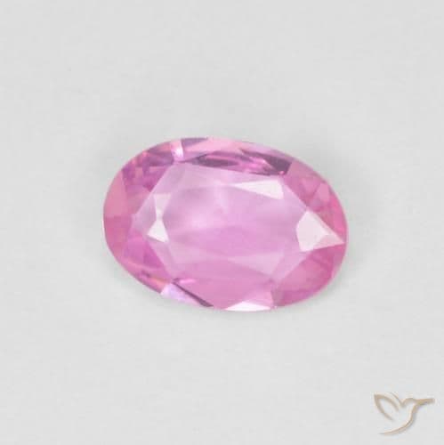 0.44ct Natural Intense Pink Sapphire, Oval Cut, 6x4.1 mm