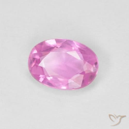 0.52ct Natural Hot Pink Sapphire, Oval Cut, 5.9x4.3 mm
