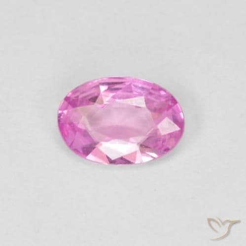 0.37ct Light Royal Purple Pink Sapphire, Oval Cut, 5.7x3.9 mm
