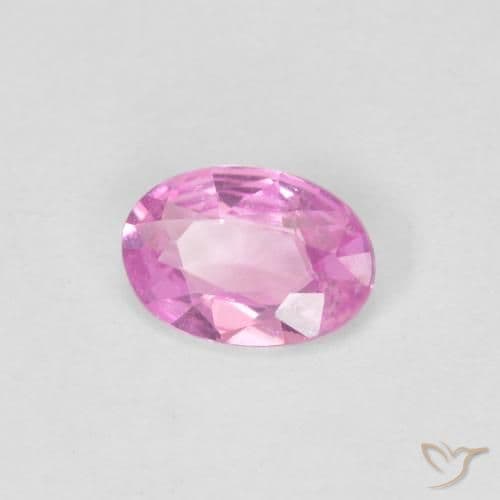 0.37ct Light Royal Purple Pink Sapphire, Oval Cut, 5.7x3.9 mm