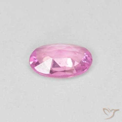 0.37ct Light Royal Purple Pink Sapphire, Oval Cut, 5.7x3.9 mm