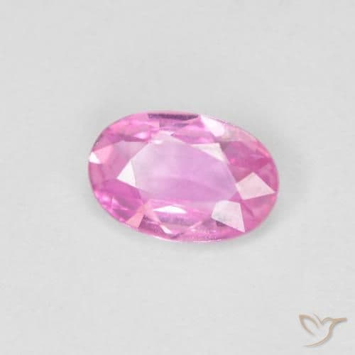 0.44ct Natural Hot Pink Sapphire, Oval Cut, 5.9x4 mm
