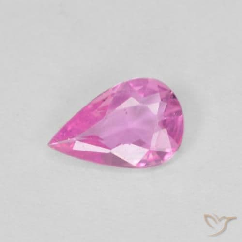 0.31ct Intense Purple Sapphire, Pear Shape, 5.9x3.9 mm